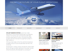 Tablet Screenshot of inflightwarningsystems.com